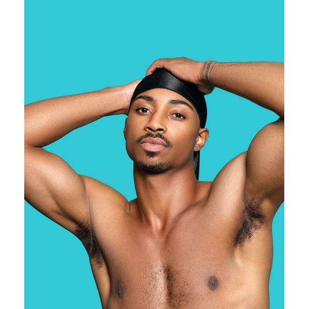 KISS Colors & Care Power Wave Silky Satin Durag, Black, Satin Durag.