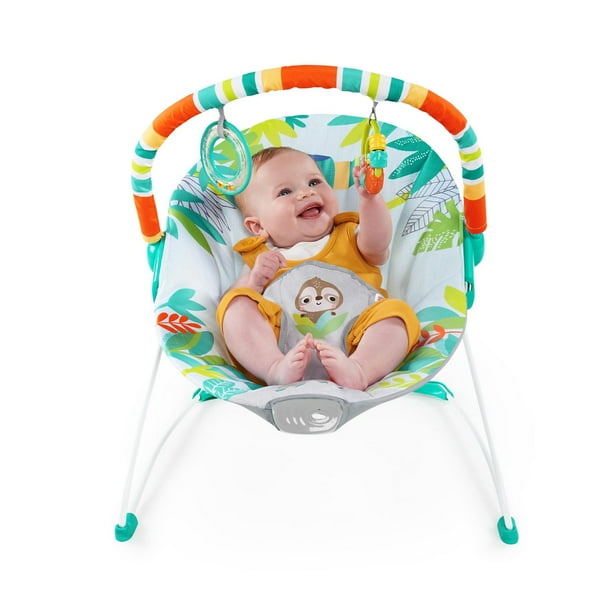 Bright Starts Rainforest Vibes Vibrating Bouncer, 0 - 6 months