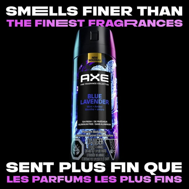 AXE Fine Fragrance Collection Blue Lavender Premium Body Spray for Men, 113g Body Spray