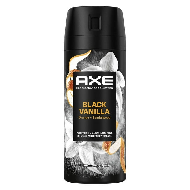 AXE Fine Fragrance Collection Black Vanilla Premium Body Spray for Men, 113g Body Spray