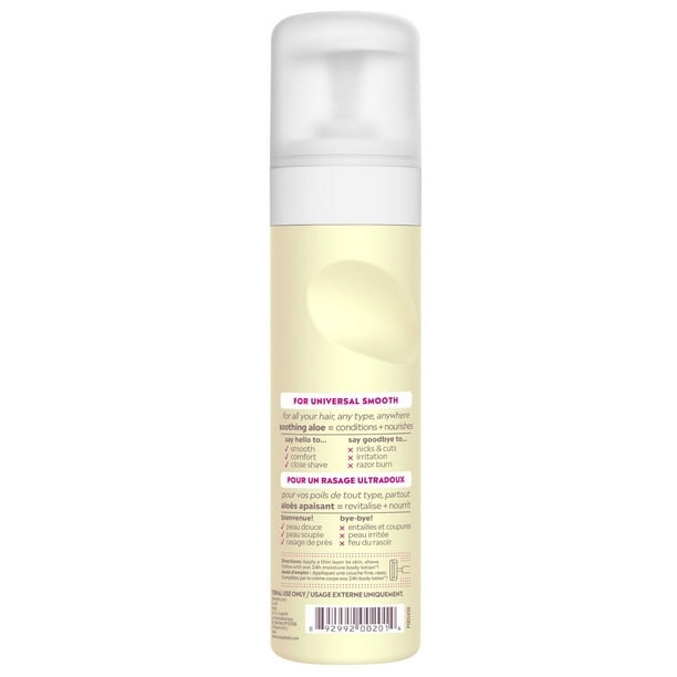 eos Shea Better Moisturizing Shaving Cream for Women, Vanilla Bliss, 24HR Hydration