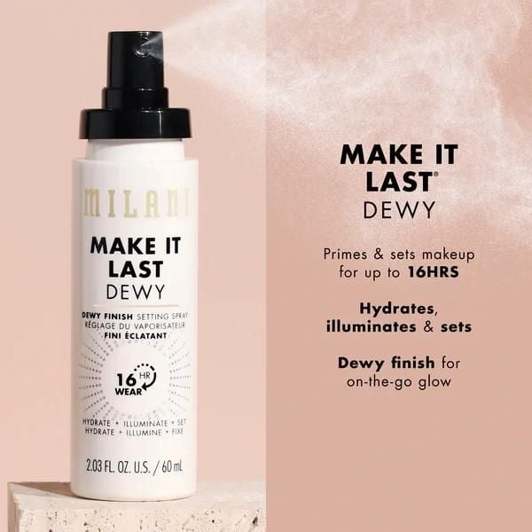 Milani Make It Dewey Setting Spray - Hydrate + Illuminate + Set, Setting Spray