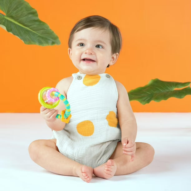 Bright Starts Grab & Spin Rattle Toy, 3 months to 3 years