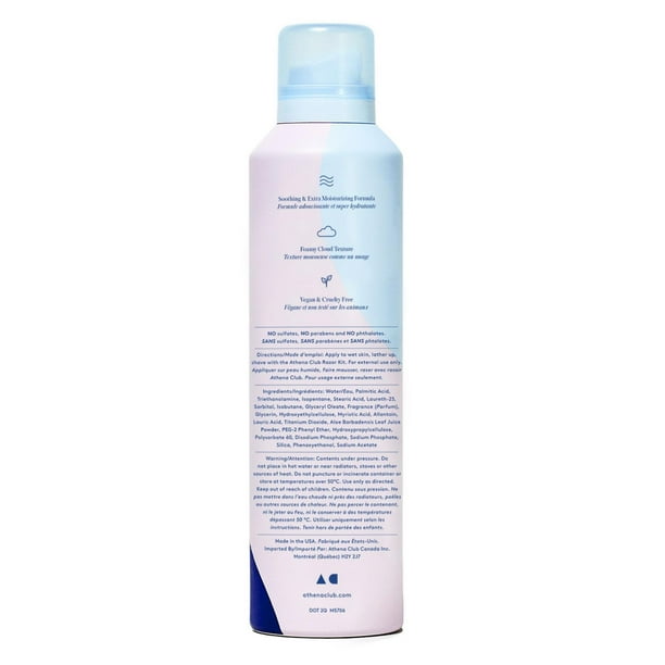 Athena Club Cloud Shave Foam, 189g, Volume - 189 g