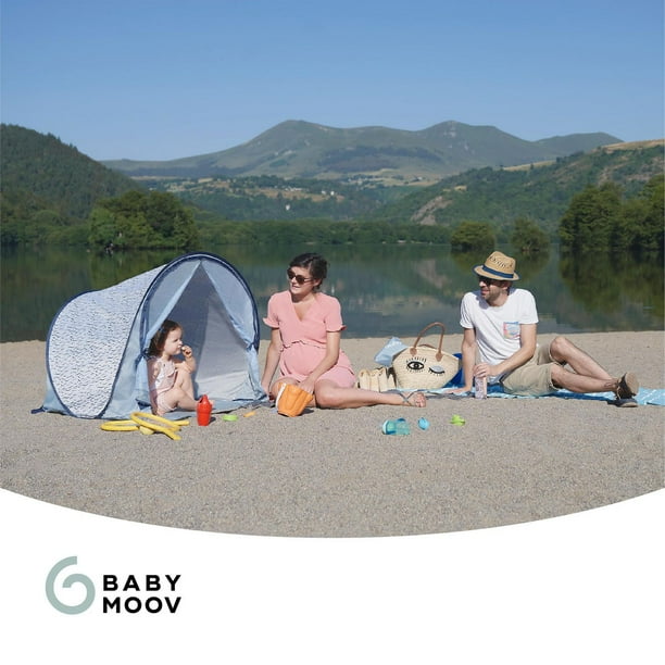 Babymoov Anti-UV Tent Blue Waves, Unfolded: 39 x 36 x 34 inches