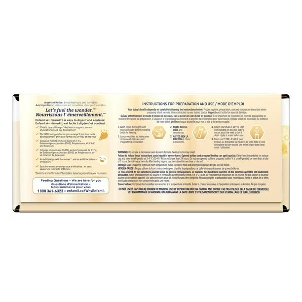 Enfamil A+ NeuroPro, Baby Formula, 0-12 months, Ready to Feed Nursettes, 59mL x 24ct