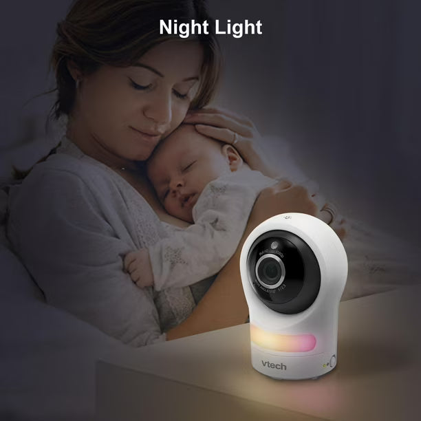 VTech RM9761 1080p WiFi Remote Access Video Baby Monitor with Night Light - White, RM9761