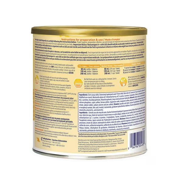 Nutramigen® A+® with LGG® Hypoallergenic Baby Formula, 561g
