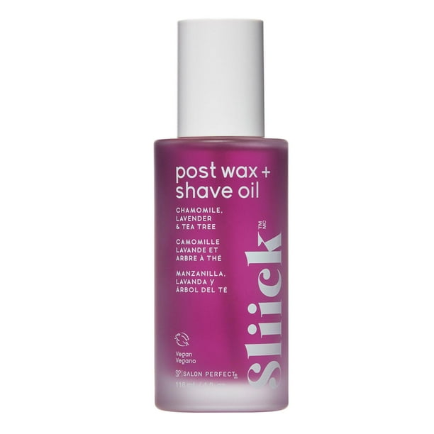 Salon Perfect Sliick - Post Wax Oil - Chamomile Milk & Lavander Tea Tree - Vitamin E+B - 118 ml, Sliick - Post Wax Oil
