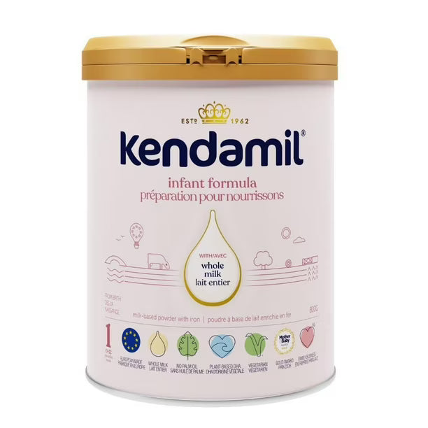 Kendamil Whole Milk Baby Formula Powder, European with HMOs, Prebiotics, No Palm Oil or Soy, with DHA, 800g, 0-12 Months, Kendamil Baby Formula