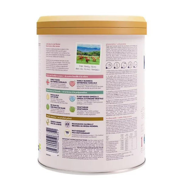 Kendamil Whole Milk Baby Formula Powder, European with HMOs, Prebiotics, No Palm Oil or Soy, with DHA, 800g, 0-12 Months, Kendamil Baby Formula