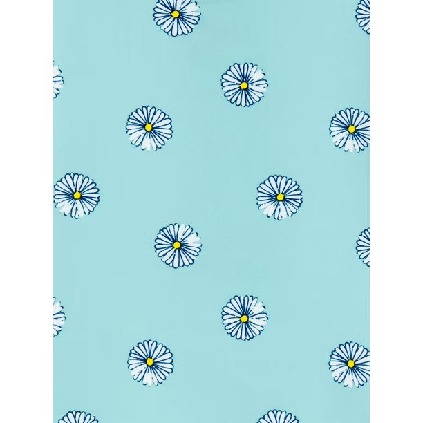 Carter's Child of Mine Baby Girls' Blue Flower 1 Piece, Sizes 0-3months - 24months