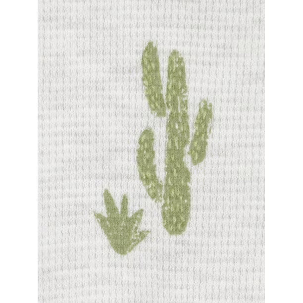 Carter's Child of Mine Infant Boy 1pc Romper-Grey Cactus