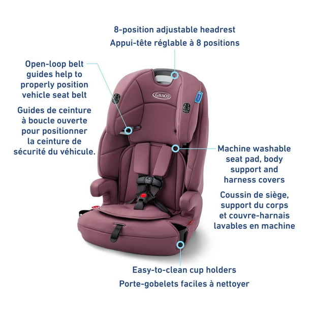 Graco Tranzitions 3-in-1 Harness Booster Seat | Toddler to Big Kid Car Seat from 10-45 kg (22-100 lb) | Harness/Highback/Backless Booster, Proof