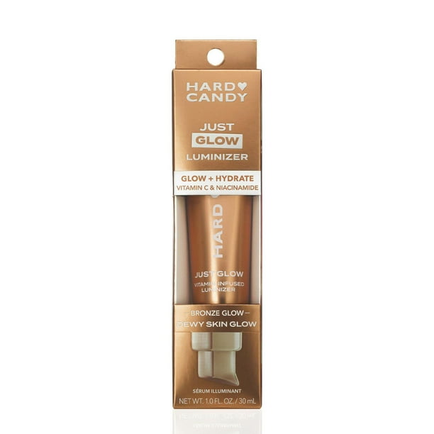 Hard Candy Just Glow Face Luminizer – Sheer Color, Vitamin C & Niacinamide, All Skin Tones, 30 mL