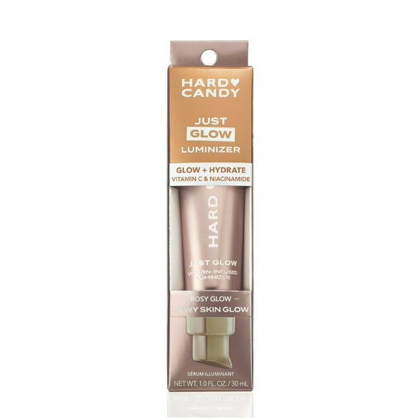 Hard Candy Just Glow Face Luminizer – Sheer Color, Vitamin C & Niacinamide, All Skin Tones, 30 mL