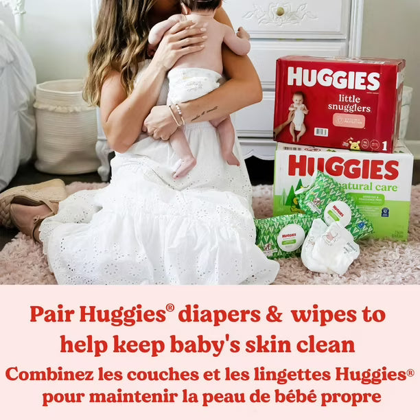 Baby Wipes, Huggies Natural Care, UNSCENTED, Sensitive, 10 Flip Top Packs, 560 Wipes, 560 Wipes