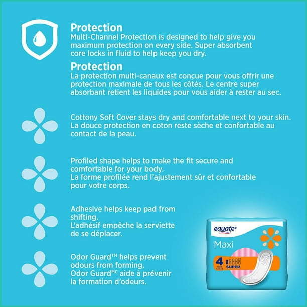 Equate Super Maxi Pads