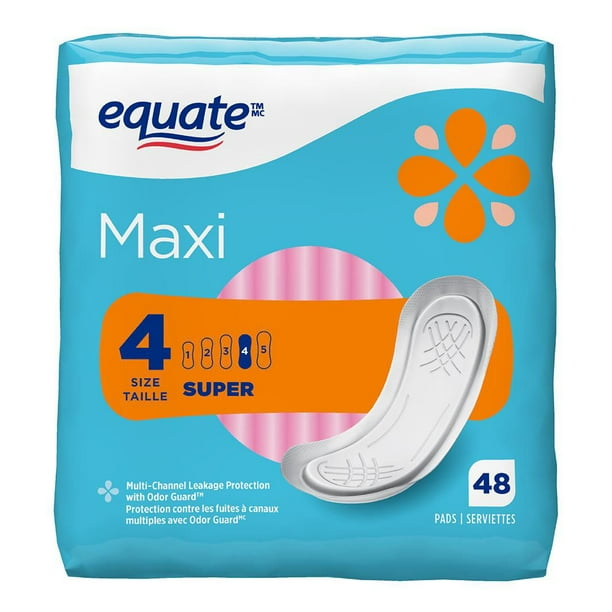 Equate Super Maxi Pads