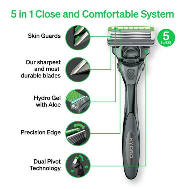 Schick Hydro Sensitive Skin Men’s Razor Refills, 4 Razor Refills