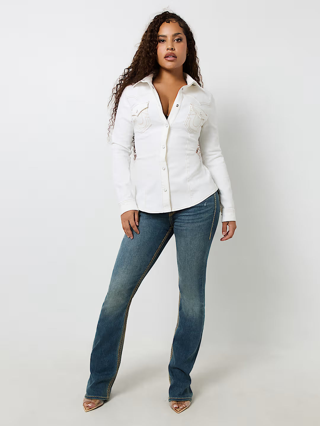 TRUE RELIGION WESTERN DENIM SHIRT