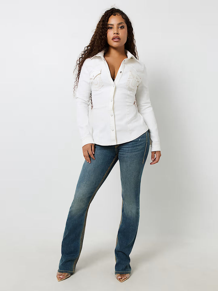 TRUE RELIGION WESTERN DENIM SHIRT
