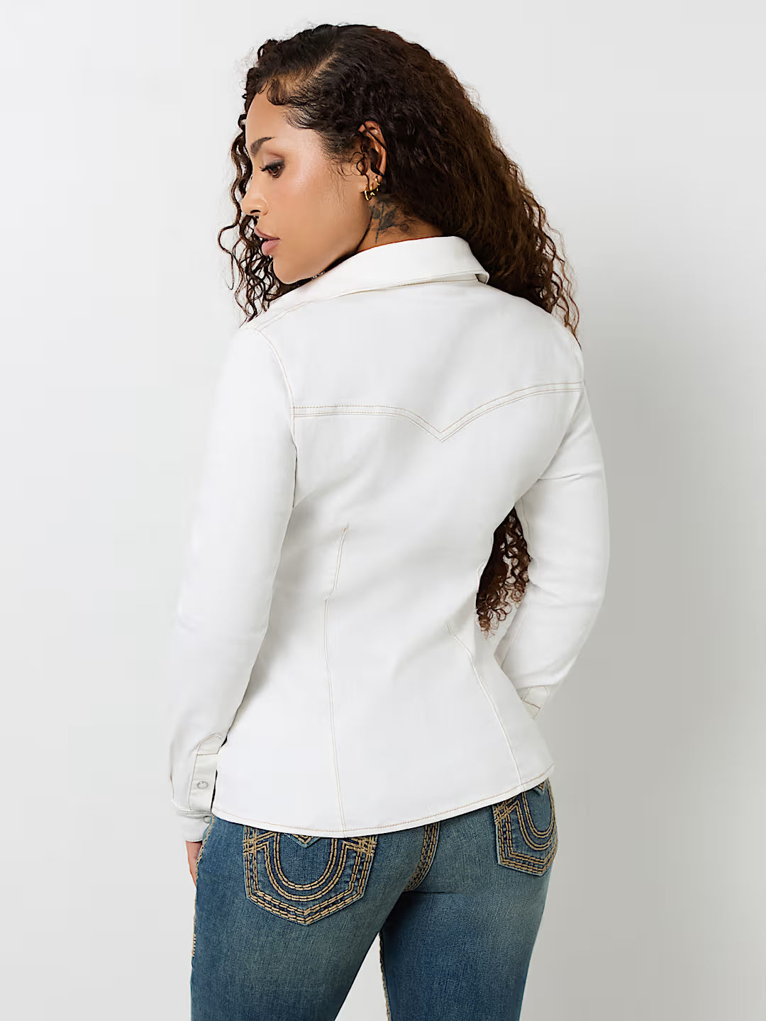 TRUE RELIGION WESTERN DENIM SHIRT