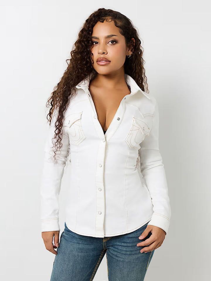 TRUE RELIGION WESTERN DENIM SHIRT