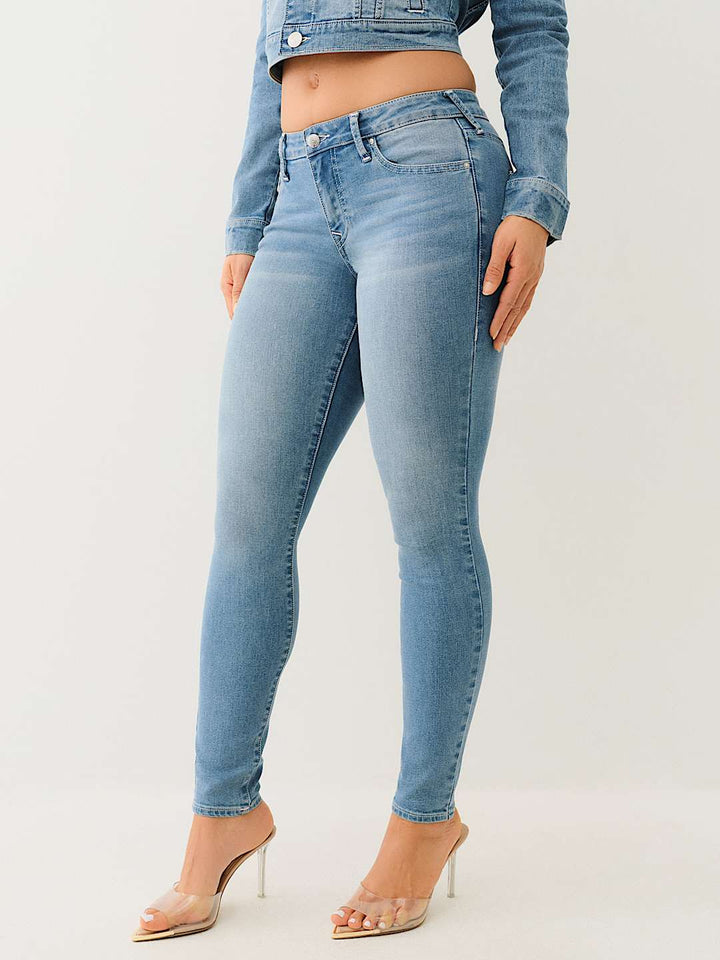 TRUE RELIGION ONLINE EXCLUSIVE JENNIE MID RISE CURVY SKINNY JEAN