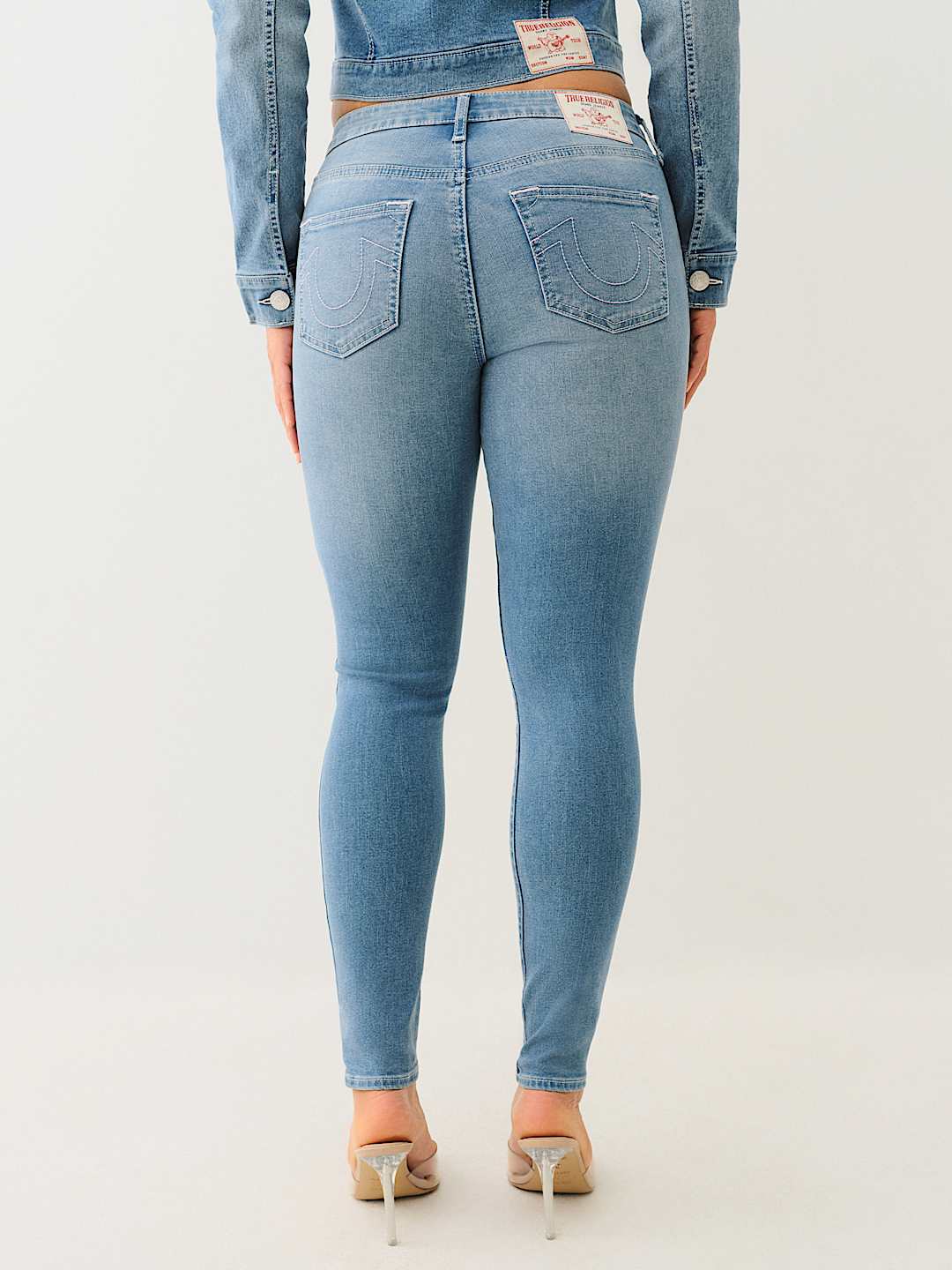 TRUE RELIGION ONLINE EXCLUSIVE JENNIE MID RISE CURVY SKINNY JEAN