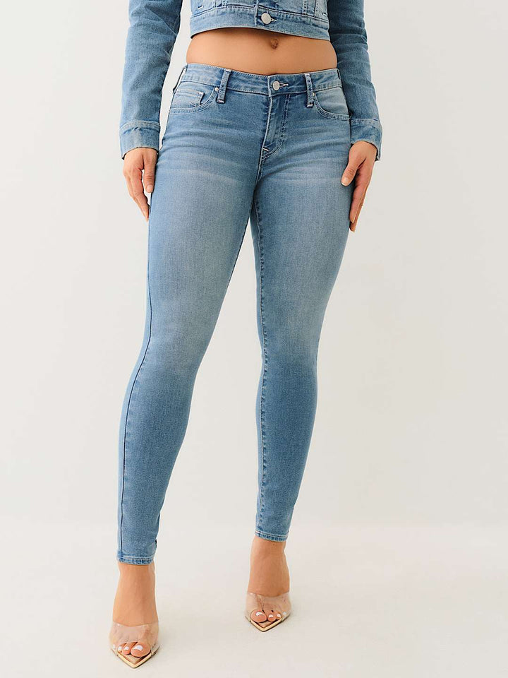 TRUE RELIGION ONLINE EXCLUSIVE JENNIE MID RISE CURVY SKINNY JEAN