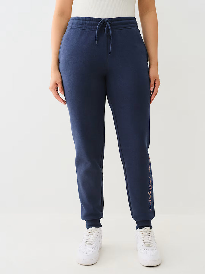 TRUE RELIGION CRYSTAL SCRIPT LOGO JOGGER