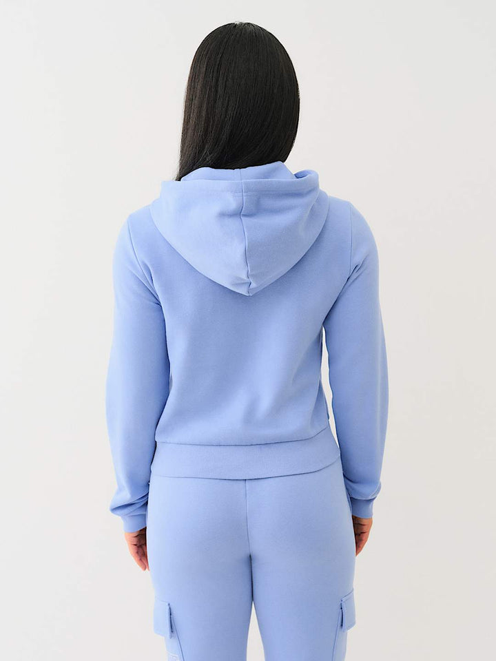 TRUE RELIGION BEST SELLER IRIDESCENT QUARTER ZIP HOODIE