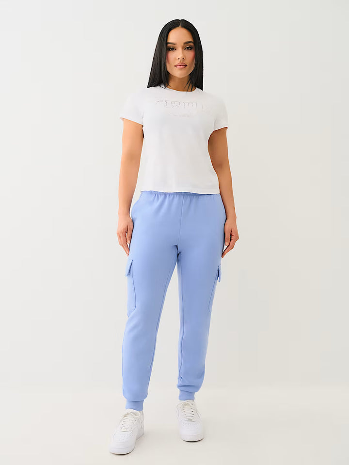 TRUE RELIGION IRIDESCENT LOGO CARGO JOGGER