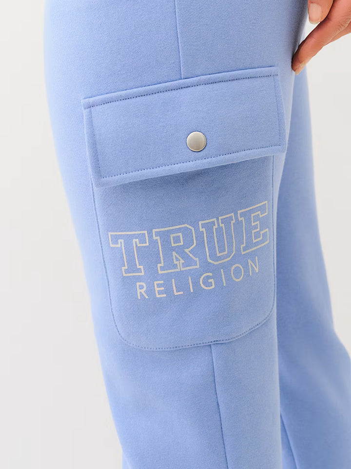 TRUE RELIGION IRIDESCENT LOGO CARGO JOGGER