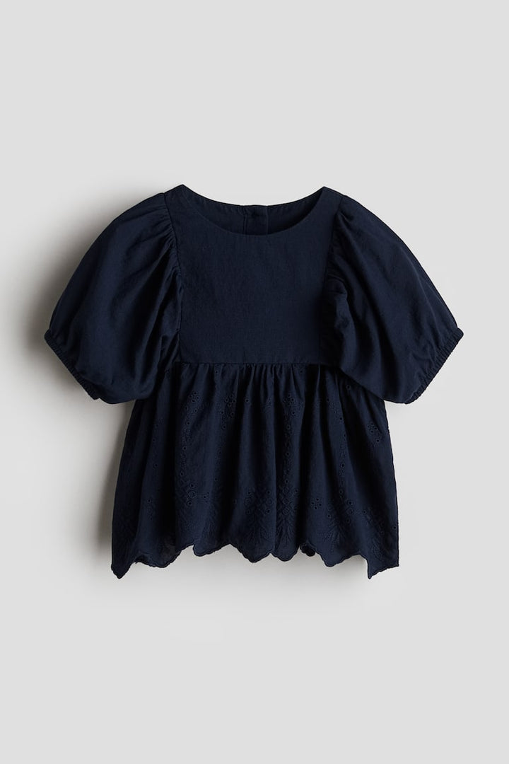 H&M Blouse with Eyelet Embroidery
