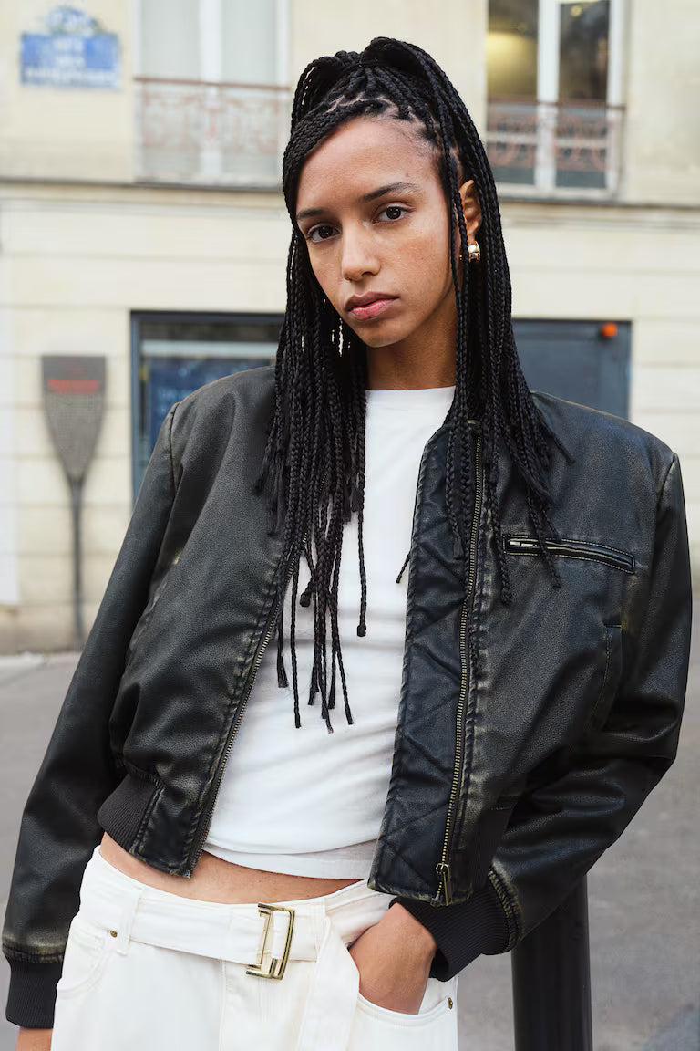 H&M High-Rise Barrel-Leg Jeans