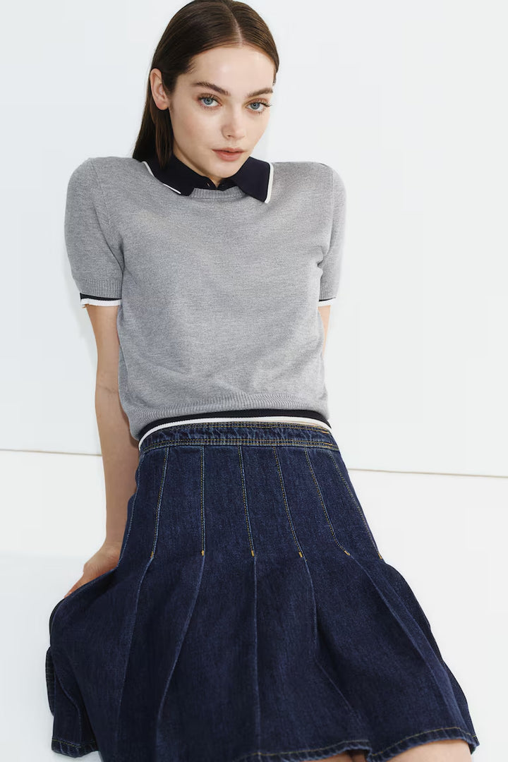 H&M  Fine-Knit T-Shirt
