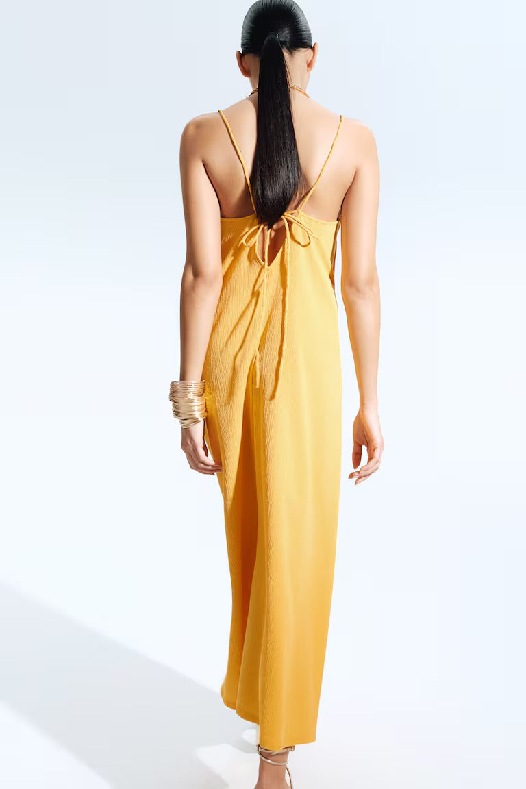 H&M Crinkled Slip Dress