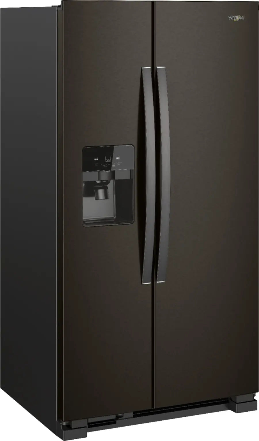 Whirlpool - 24.5 Cu. Ft. Side-by-Side Refrigerator - Black Stainless Steel with Printshield Finish