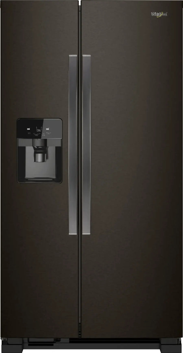 Whirlpool - 24.5 Cu. Ft. Side-by-Side Refrigerator - Black Stainless Steel with Printshield Finish