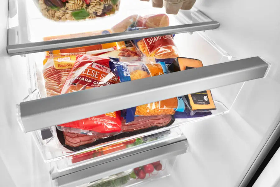 Whirlpool - 24.5 Cu. Ft. Side-by-Side Refrigerator - Black Stainless Steel with Printshield Finish