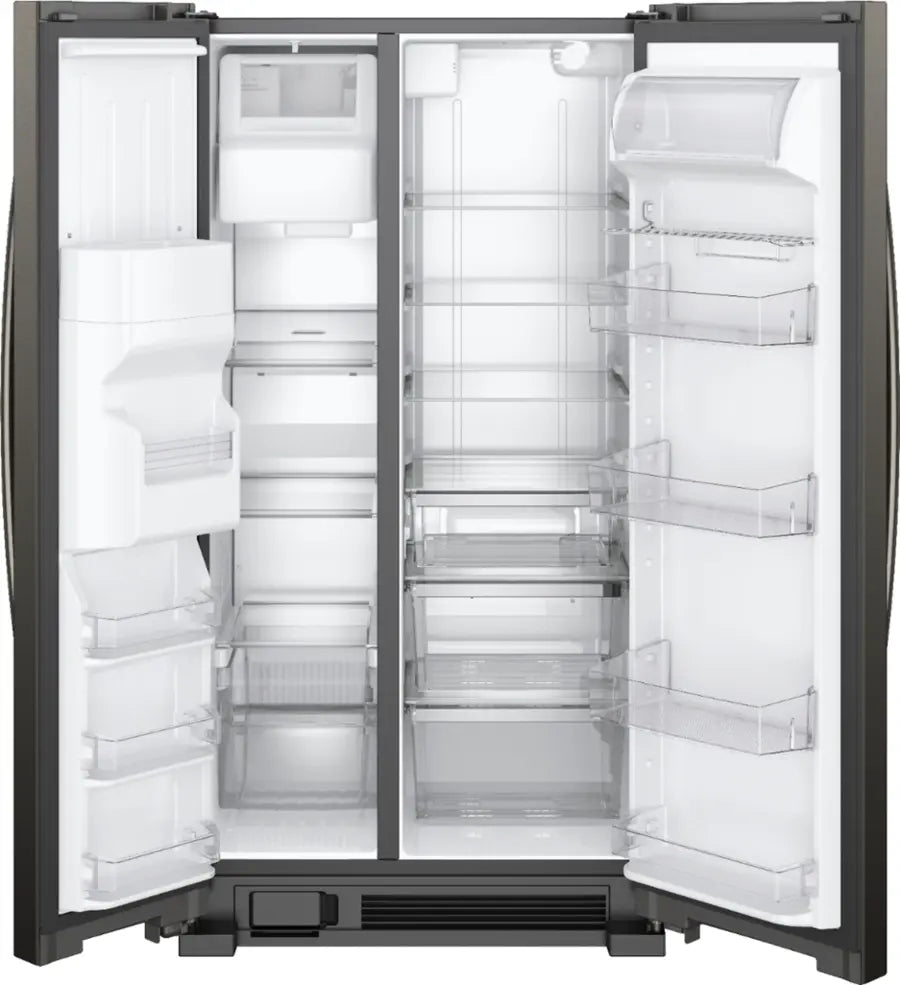 Whirlpool - 24.5 Cu. Ft. Side-by-Side Refrigerator - Black Stainless Steel with Printshield Finish