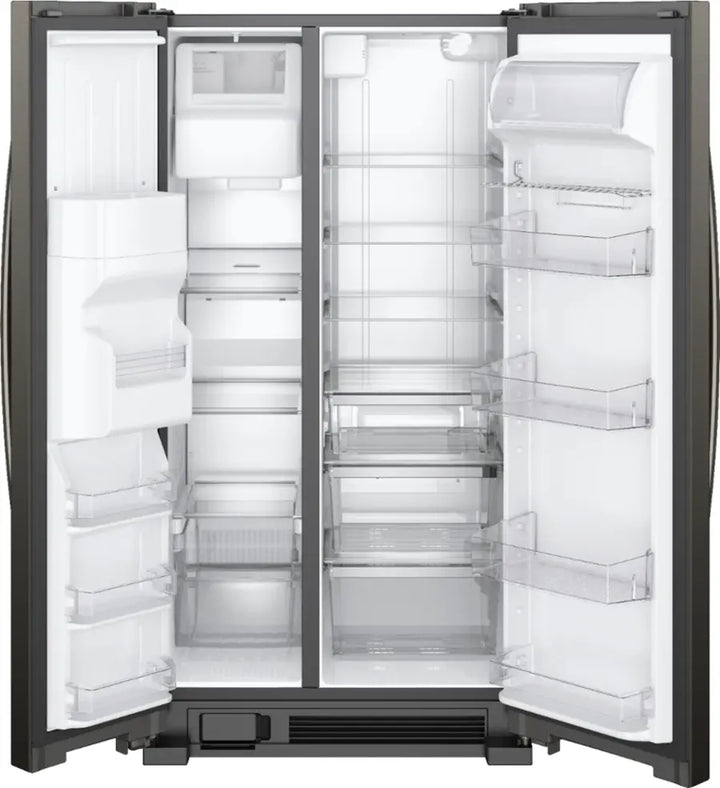 Whirlpool - 24.5 Cu. Ft. Side-by-Side Refrigerator - Black Stainless Steel with Printshield Finish