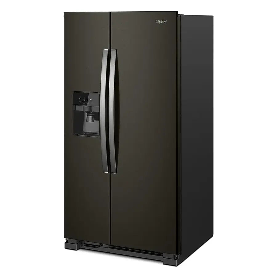 Whirlpool - 24.5 Cu. Ft. Side-by-Side Refrigerator - Black Stainless Steel with Printshield Finish