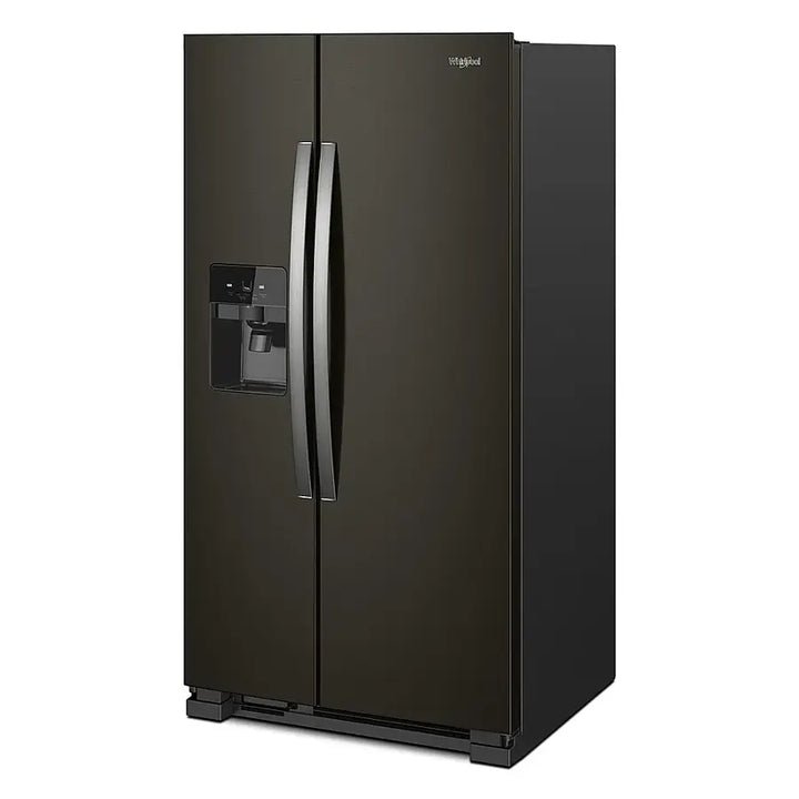 Whirlpool - 24.5 Cu. Ft. Side-by-Side Refrigerator - Black Stainless Steel with Printshield Finish