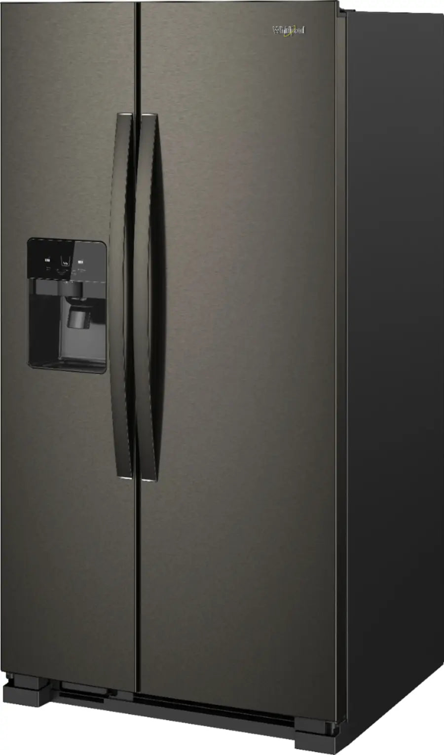 Whirlpool - 24.5 Cu. Ft. Side-by-Side Refrigerator - Black Stainless Steel with Printshield Finish