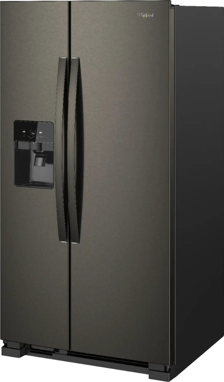 Whirlpool - 24.5 Cu. Ft. Side-by-Side Refrigerator - Black Stainless Steel with Printshield Finish