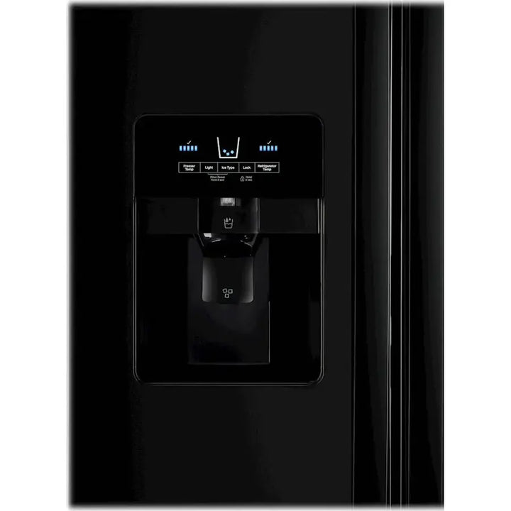 Whirlpool - 24.6 Cu. Ft. Side-by-Side Refrigerator with Water and Ice Dispenser - Black
