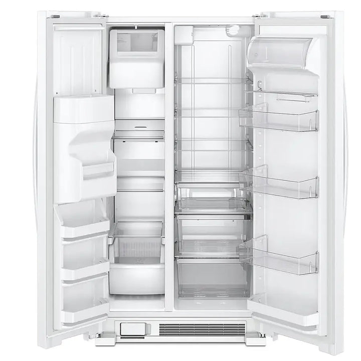 Whirlpool - 24.6 Cu. Ft. Side-by-Side Refrigerator with Water and Ice Dispenser - White